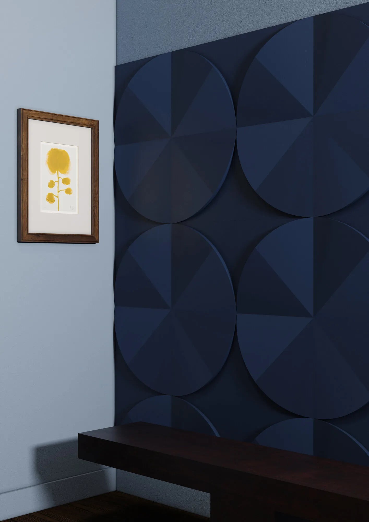 Close up view of CURVE Arstyl® 3D Wall Panels highlighting its elegant curved design | DecorMania UK